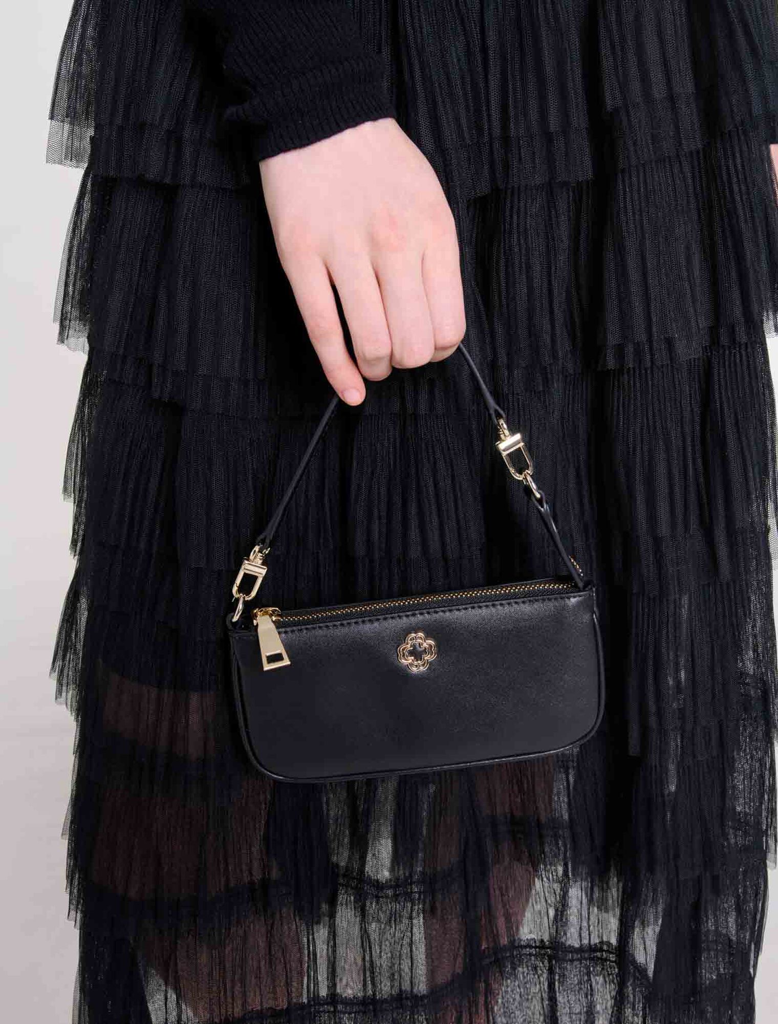Tulle midi skirt
