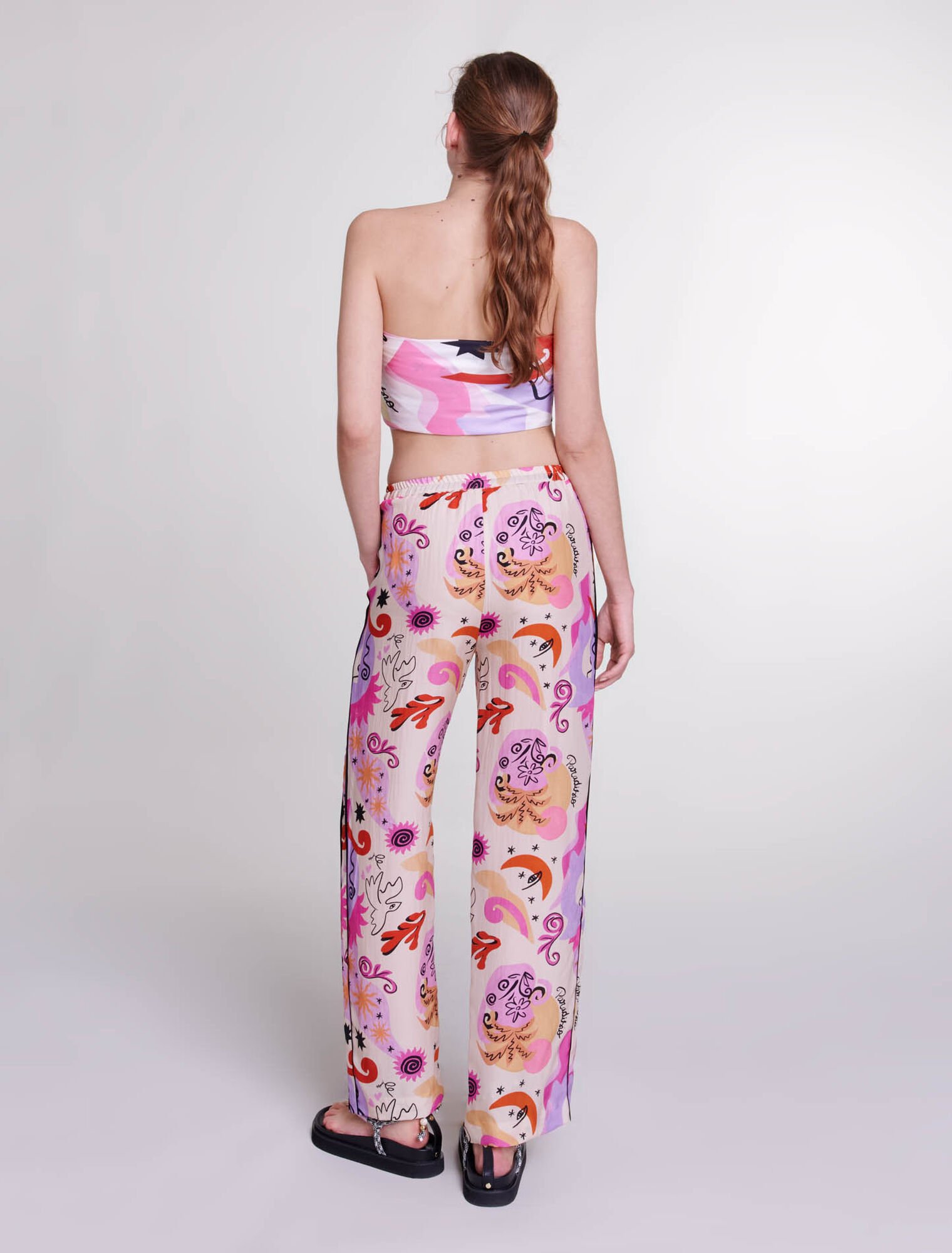 Silk trousers