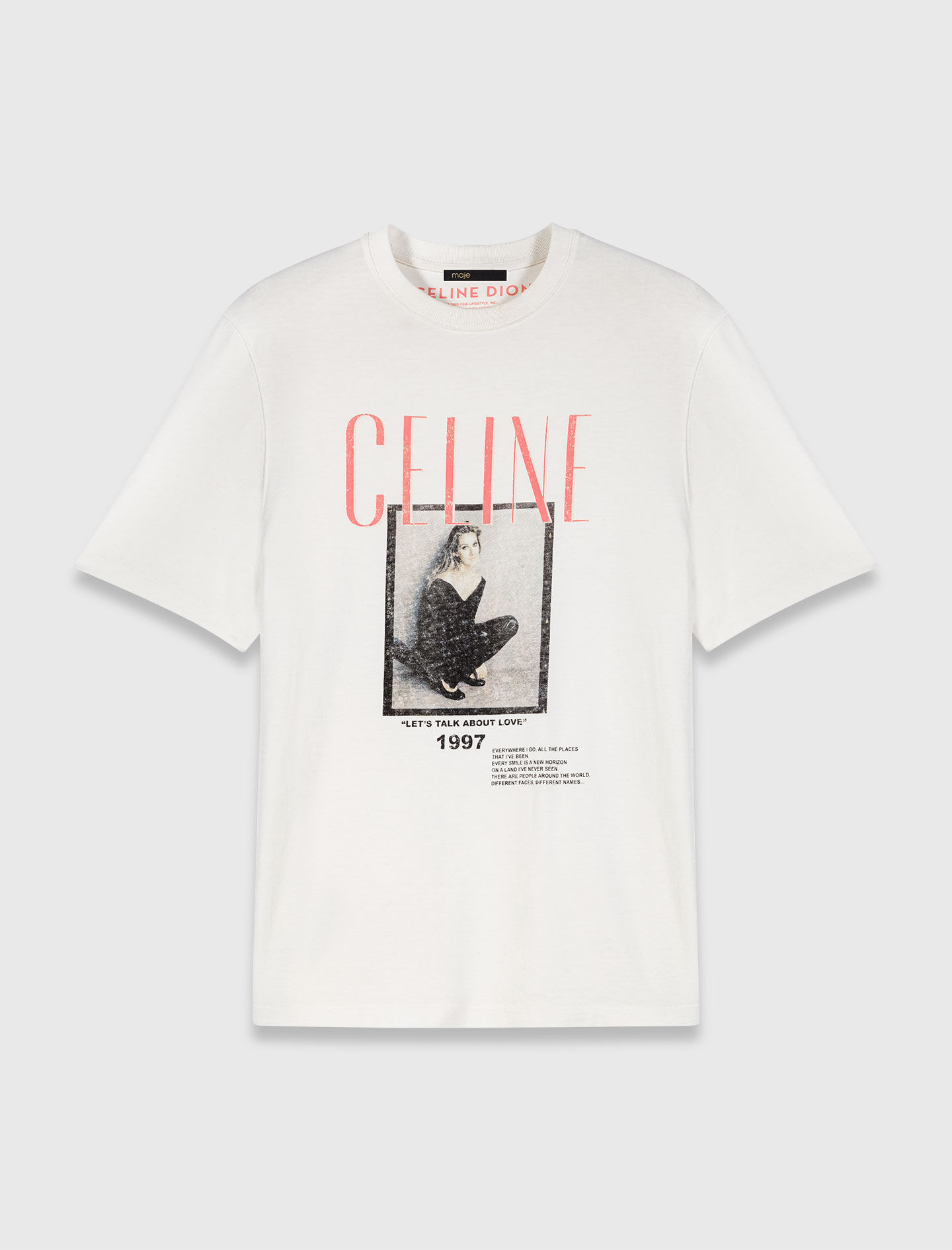 ♡ Maje x Céline Dion T-shirt White For Women | Maje