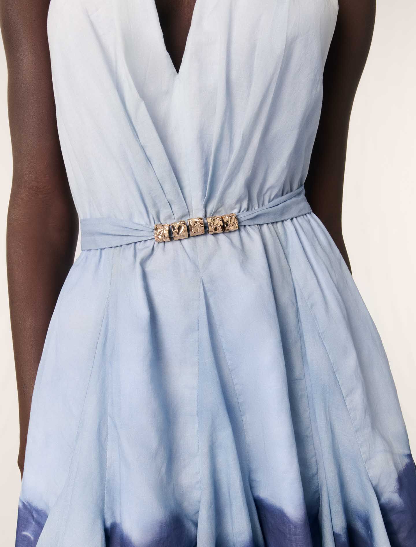 Mini tie-dye dress Blue For Women | Maje