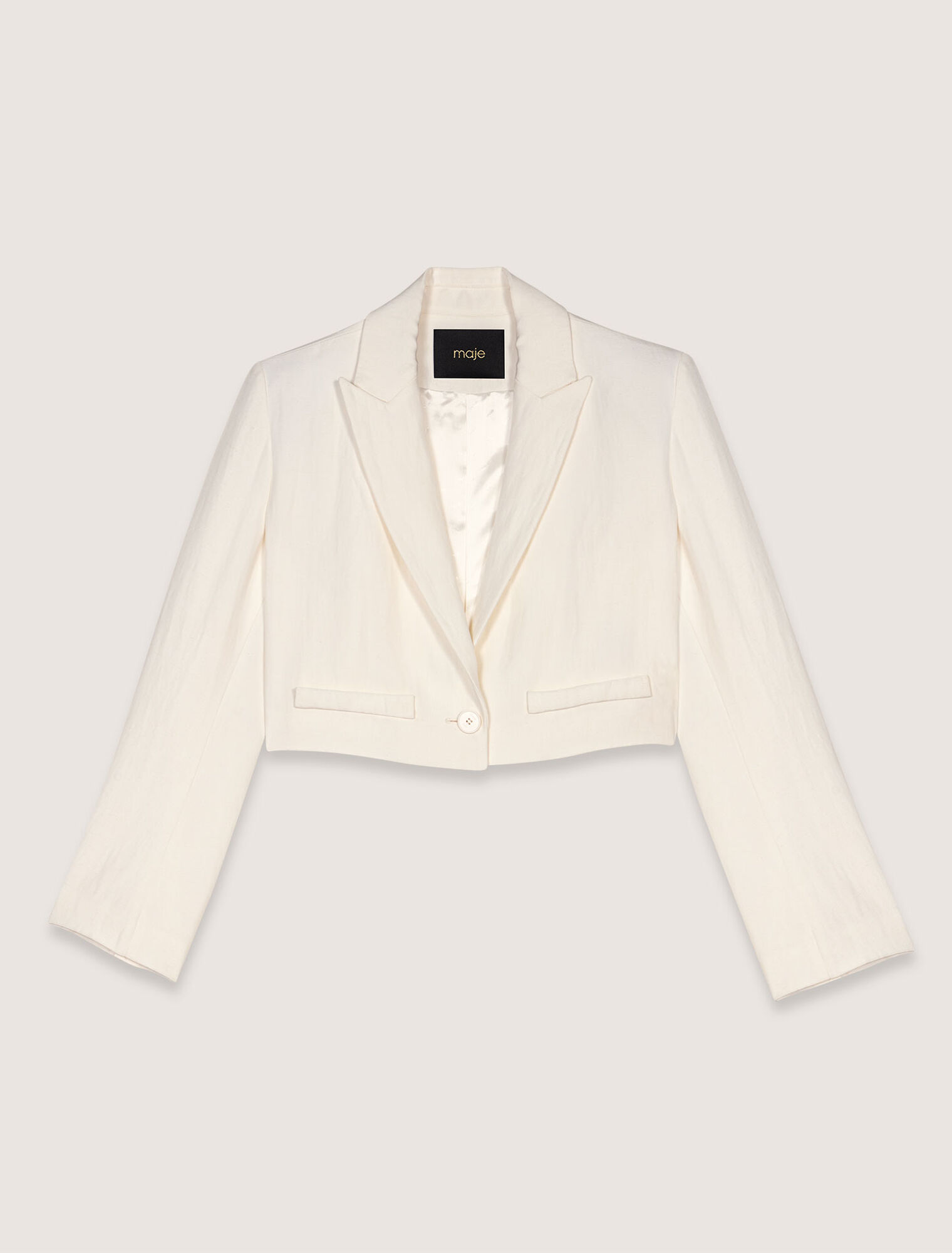 Cropped suit jacket