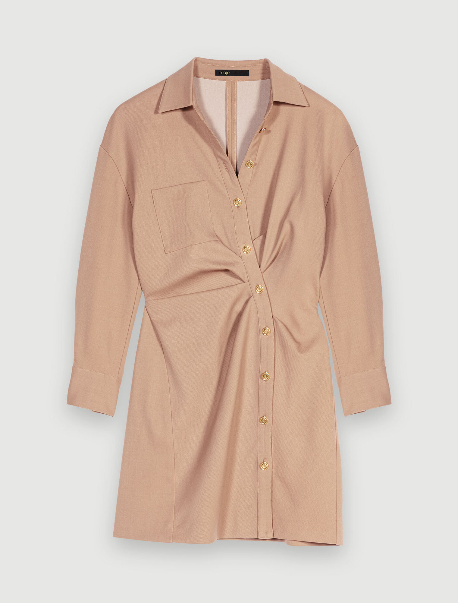Buttoned mini dress