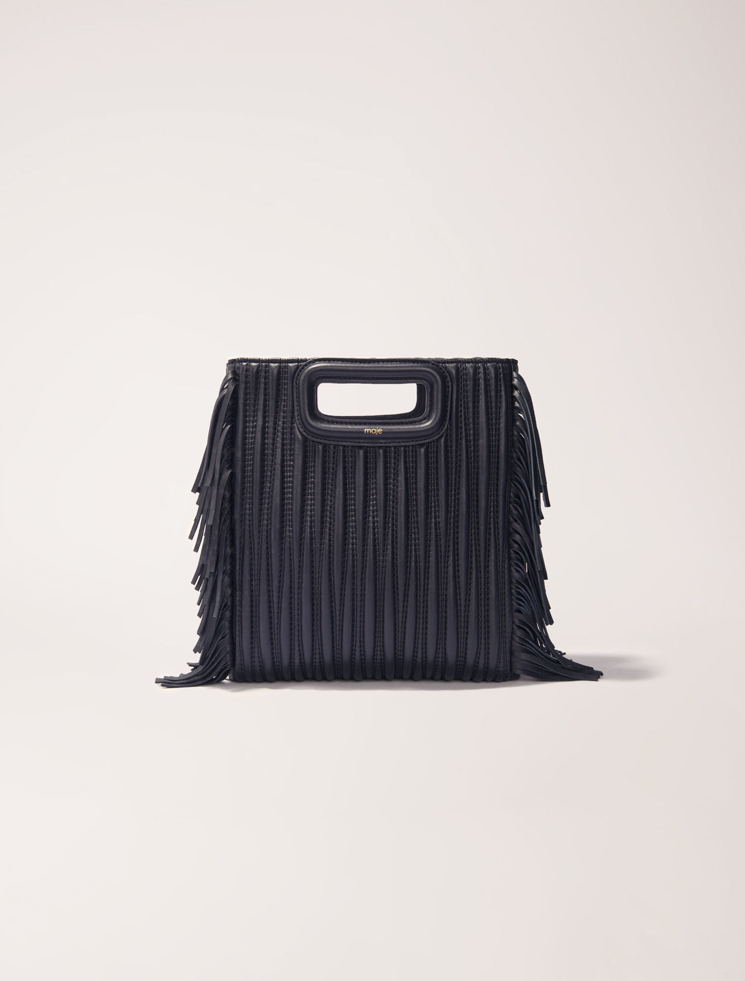 Quilted leather M bag