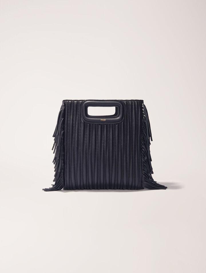 Quilted leather M bag