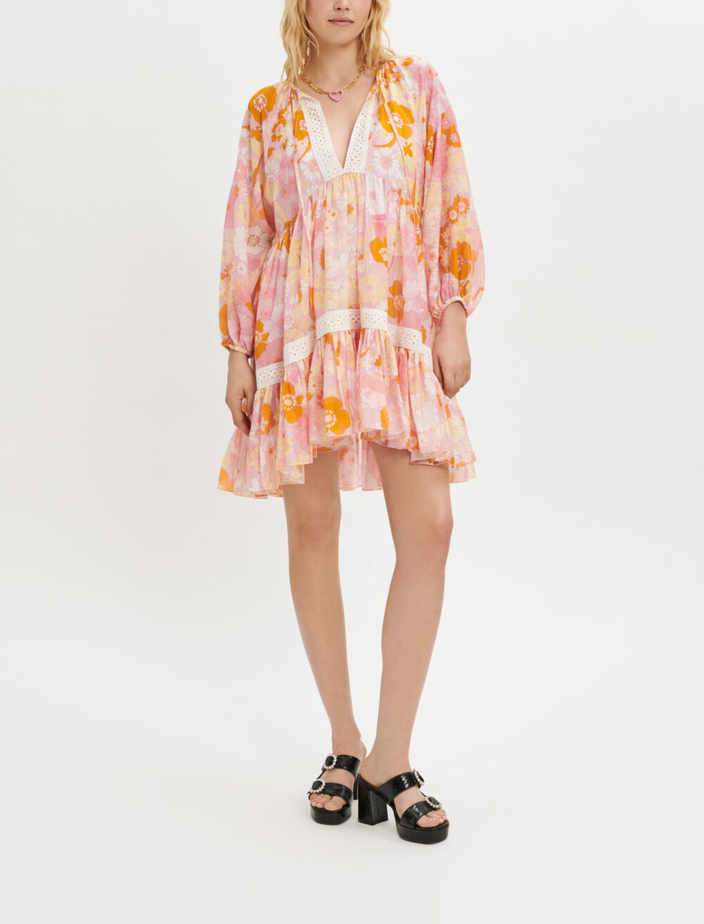 Silk voile dress new arrivals