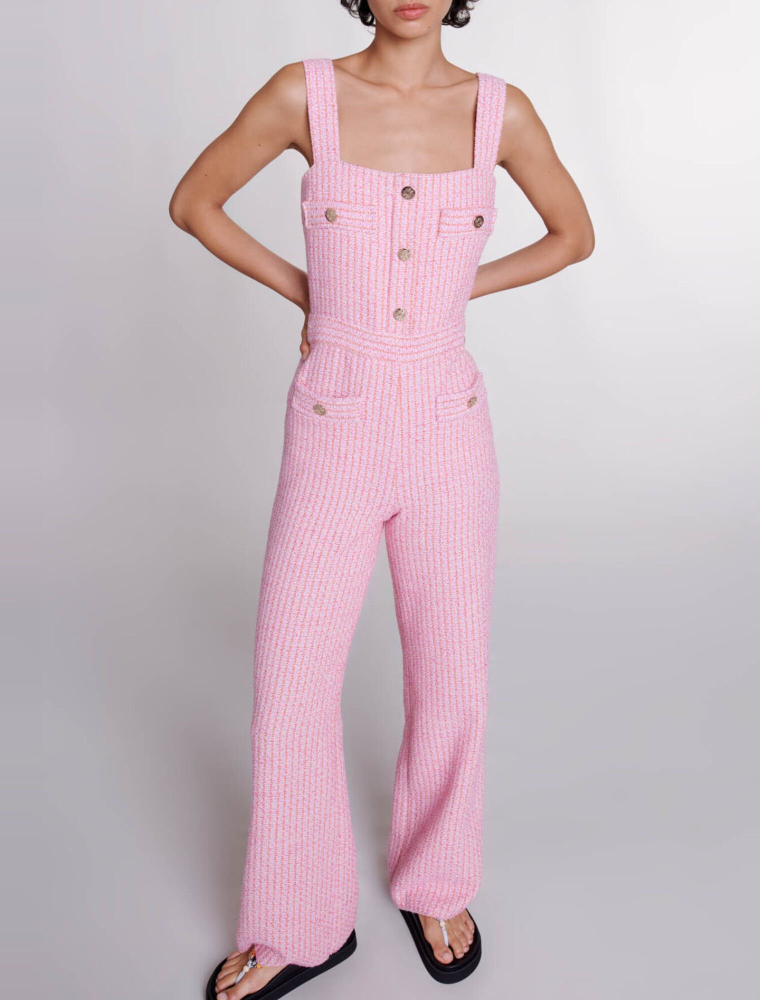 Tweed dungarees