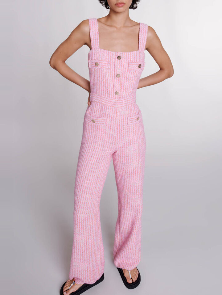 Tweed dungarees