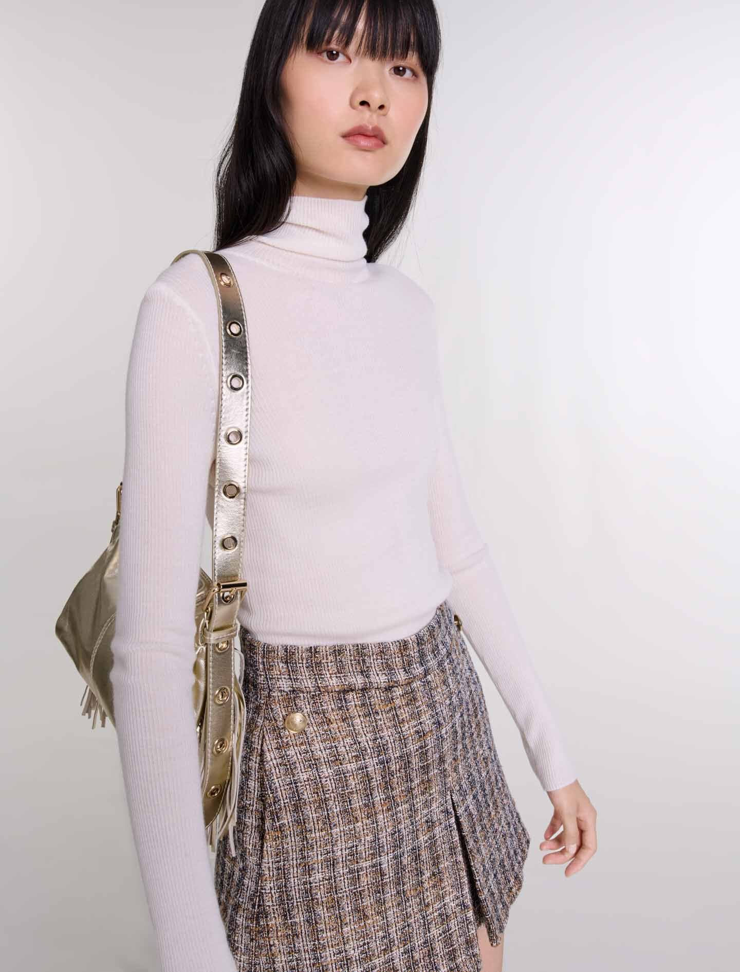 Tweed skort Brown For Women | Maje