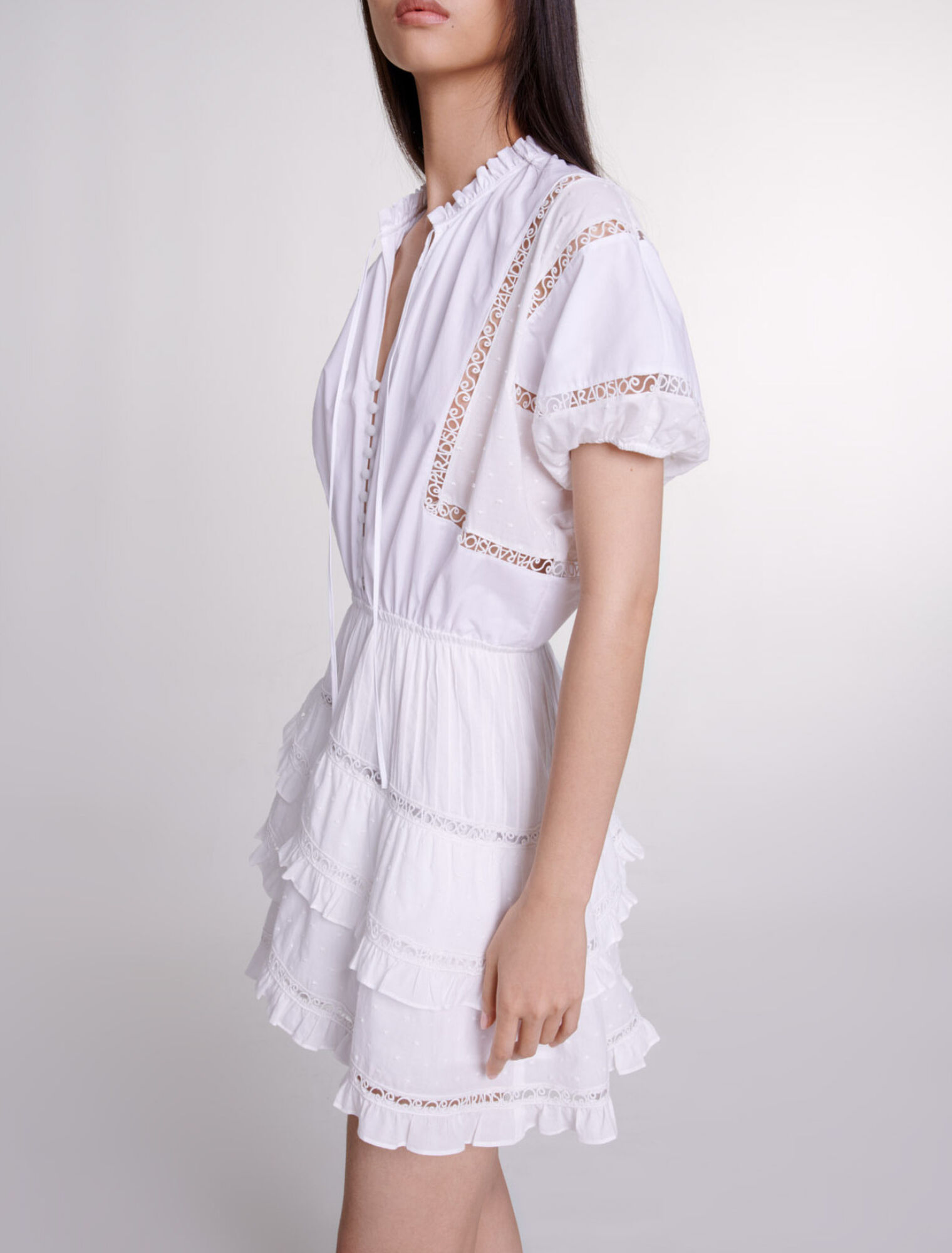 Short embroidered dress