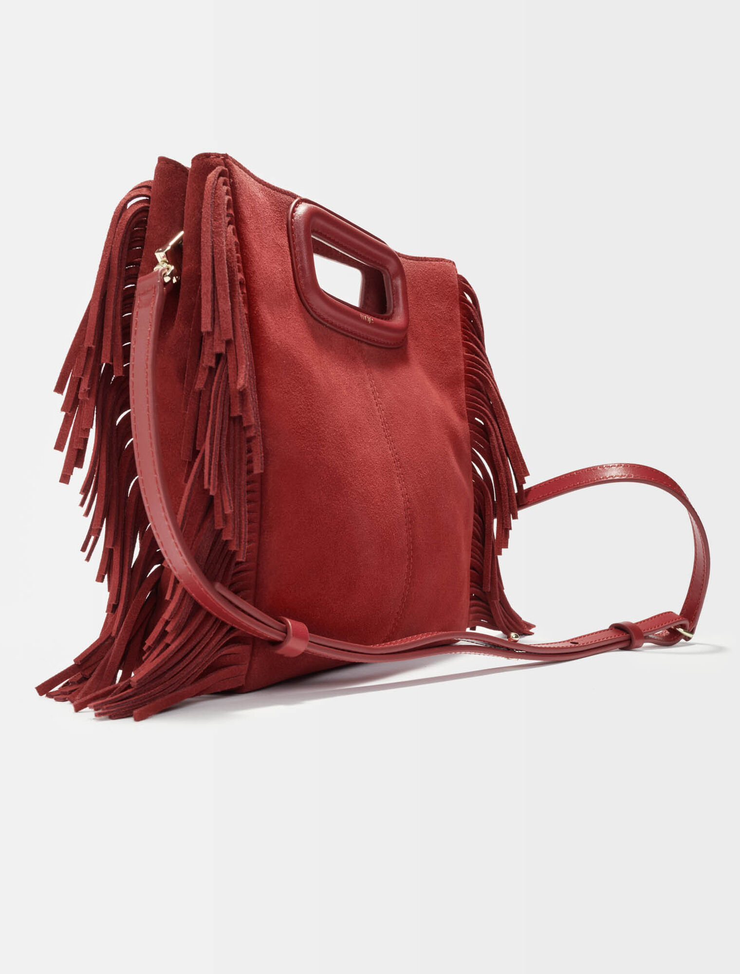 M bag in suede leather