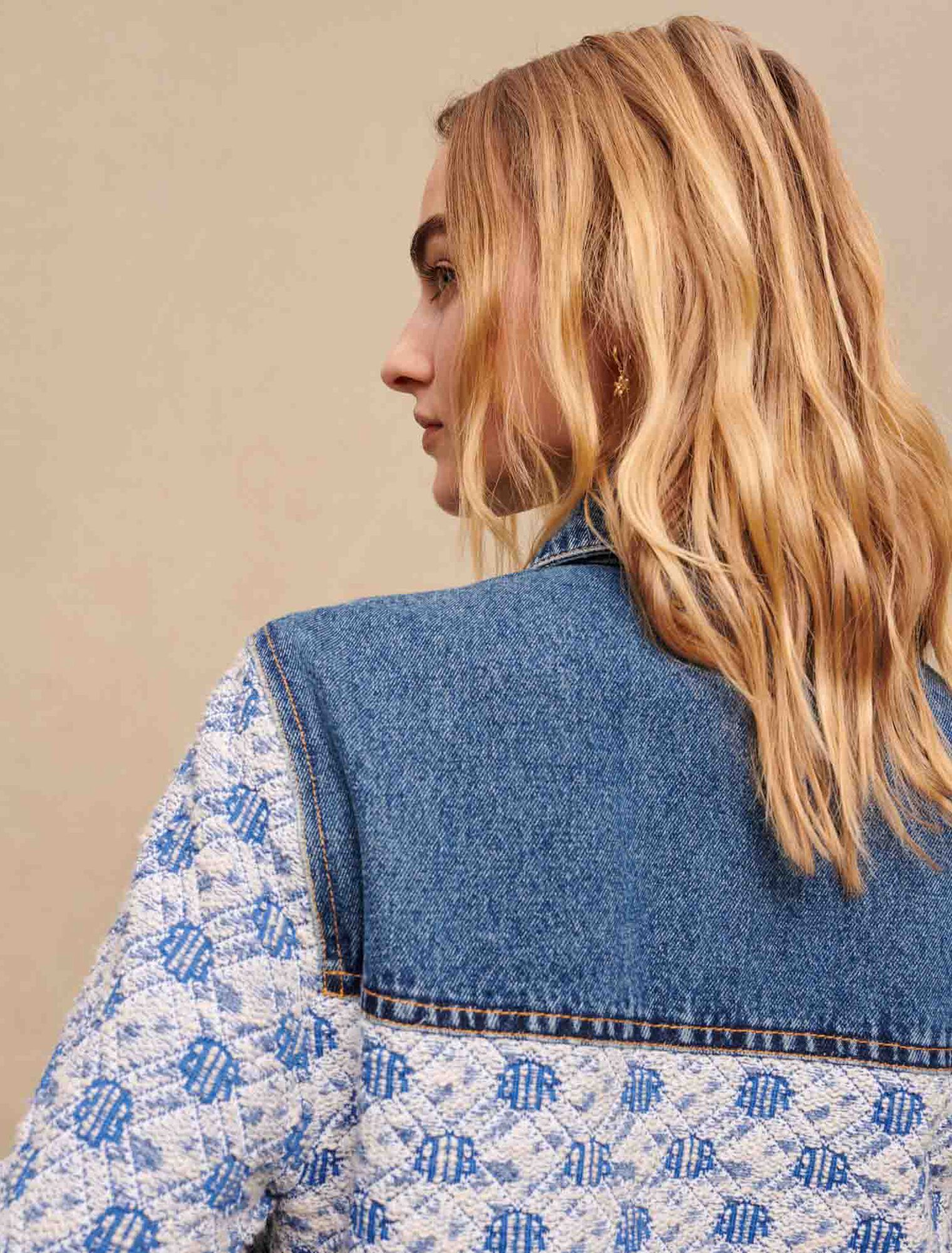 Cropped denim jacket