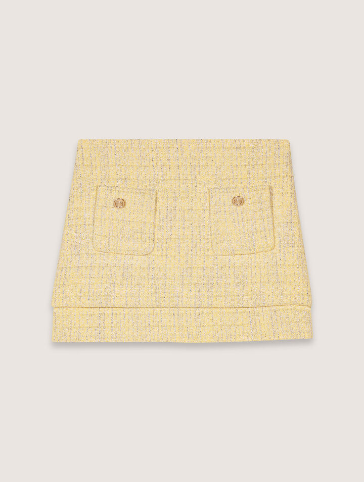 Tweed mini skirt