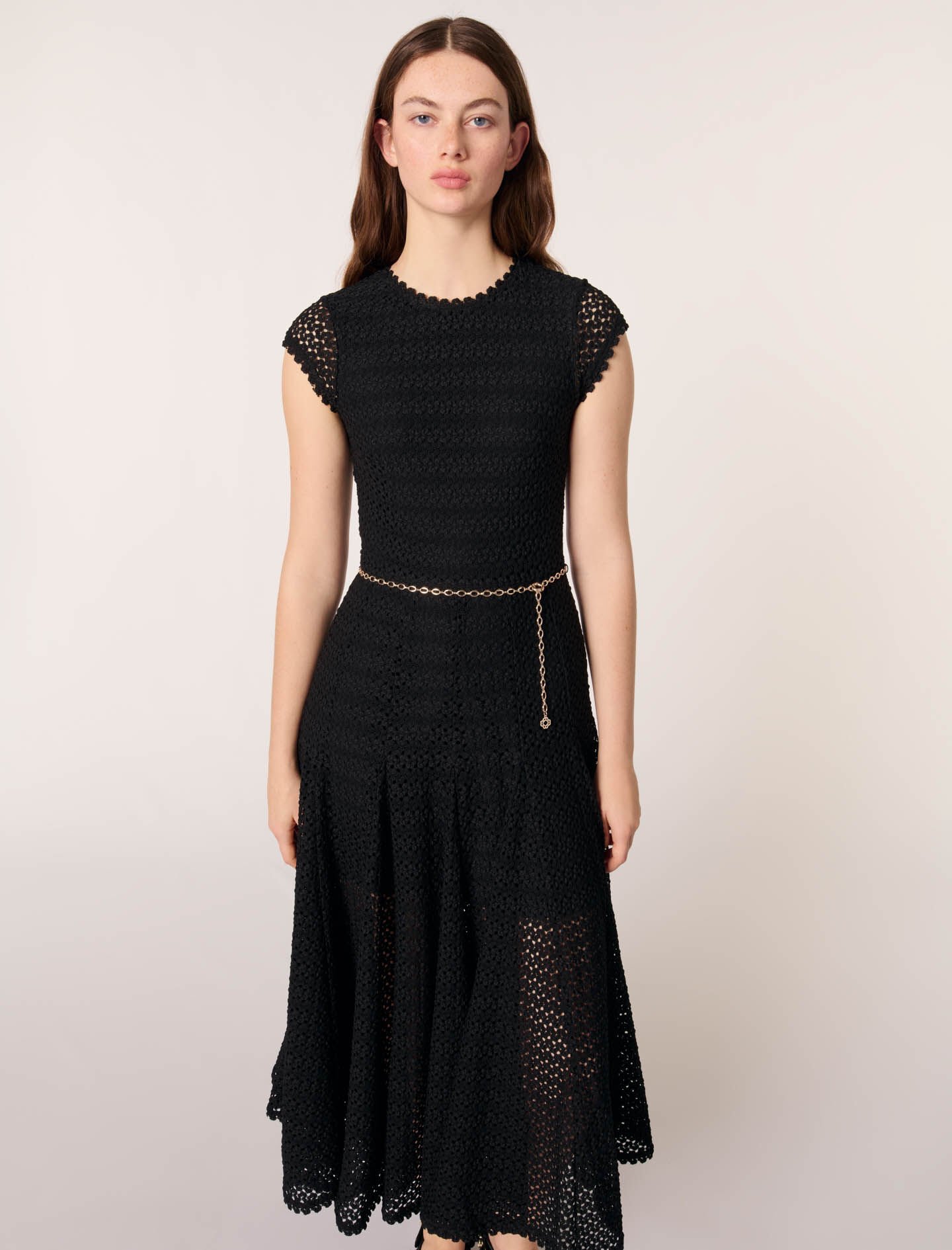 他の人はこちらも検索 Crochet-knit maxi dress Black / Gray For Women | Maje バッグ