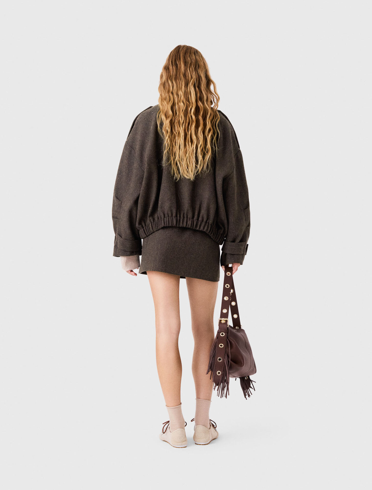 Oversized wool jacket