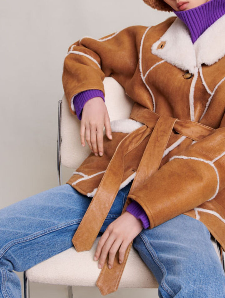 Short fleece coat