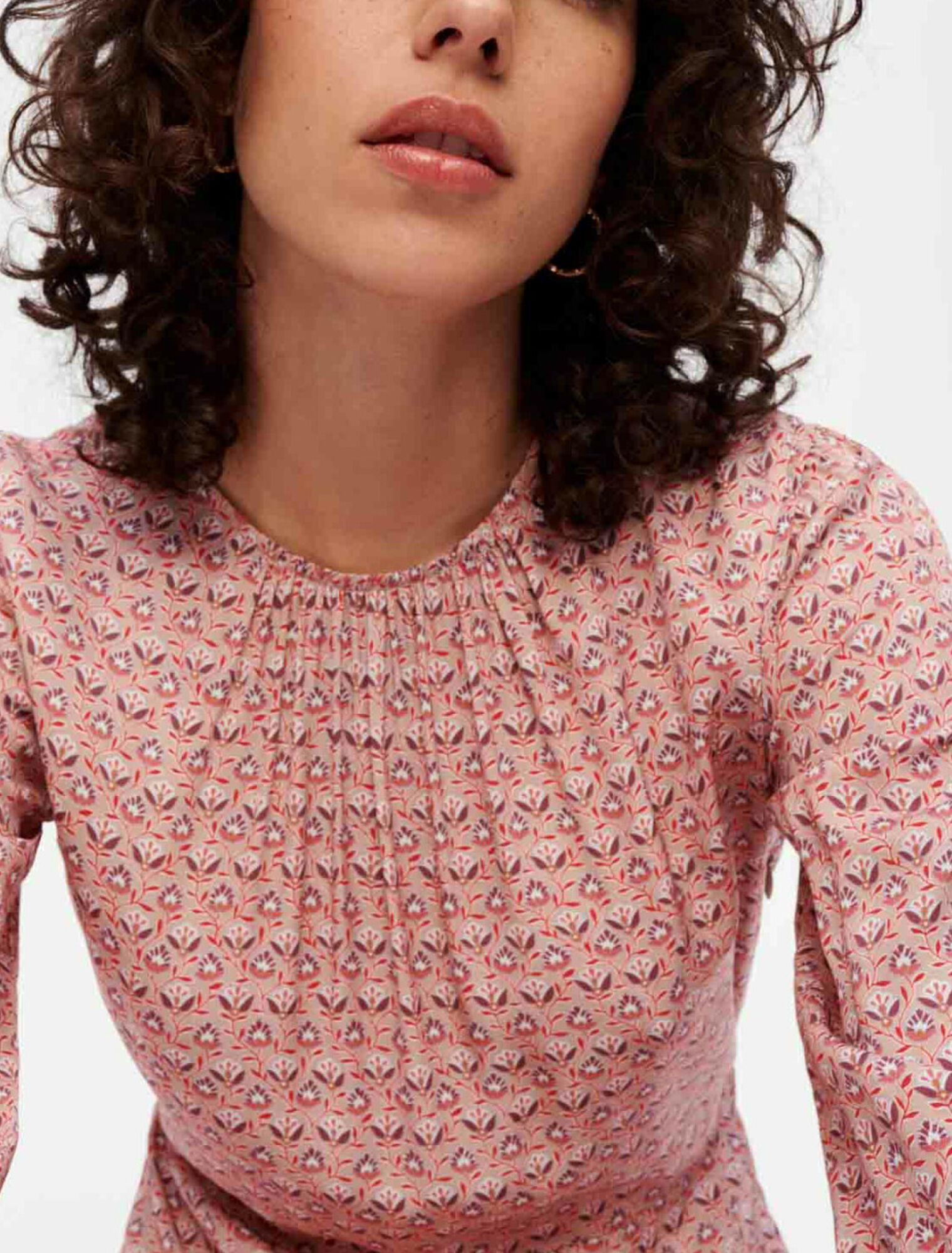 Printed viscose dress