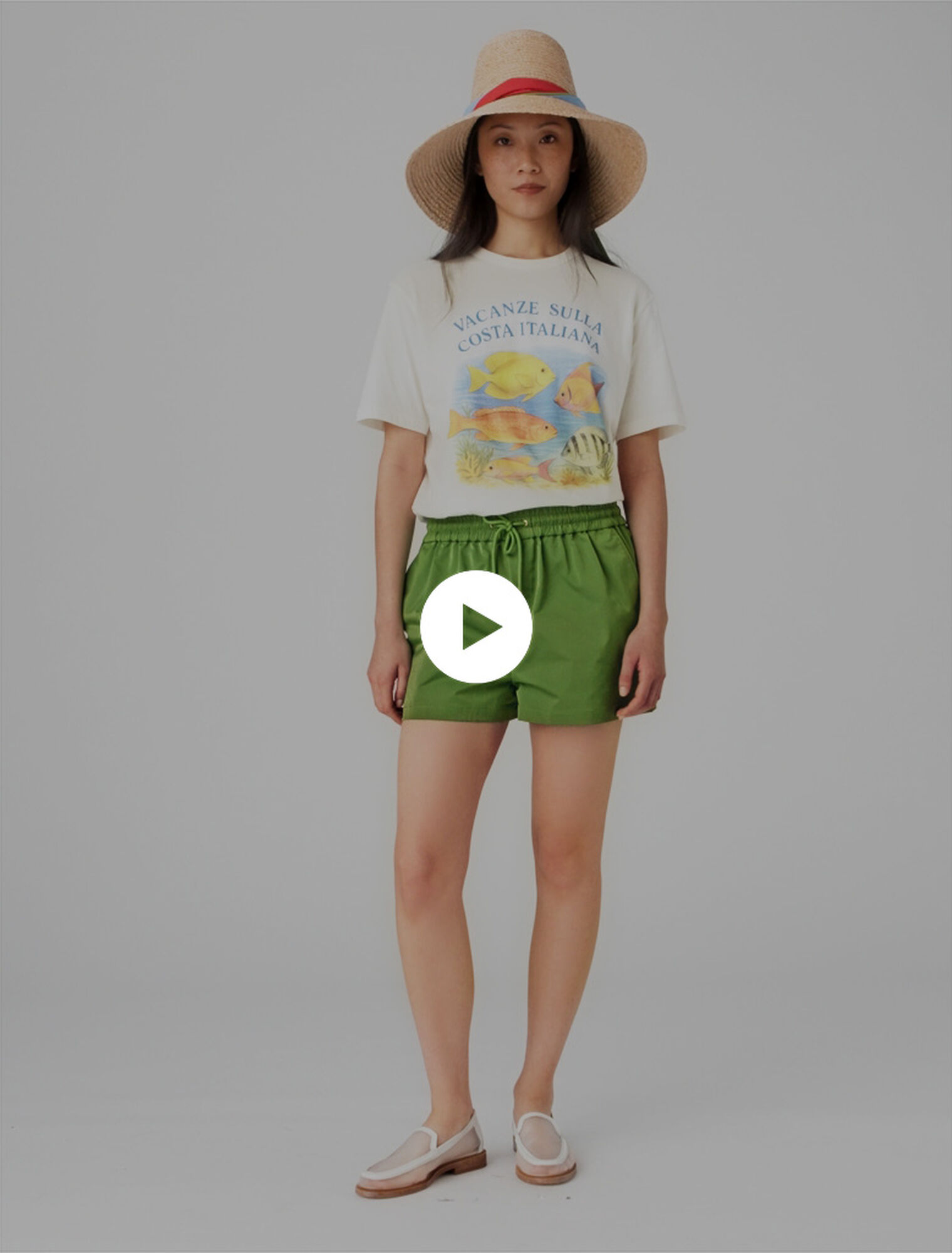 Technical fabric shorts