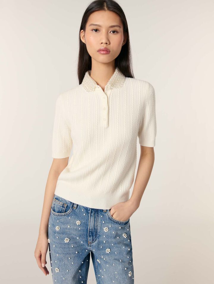 Collared polo short sleeve shirt
