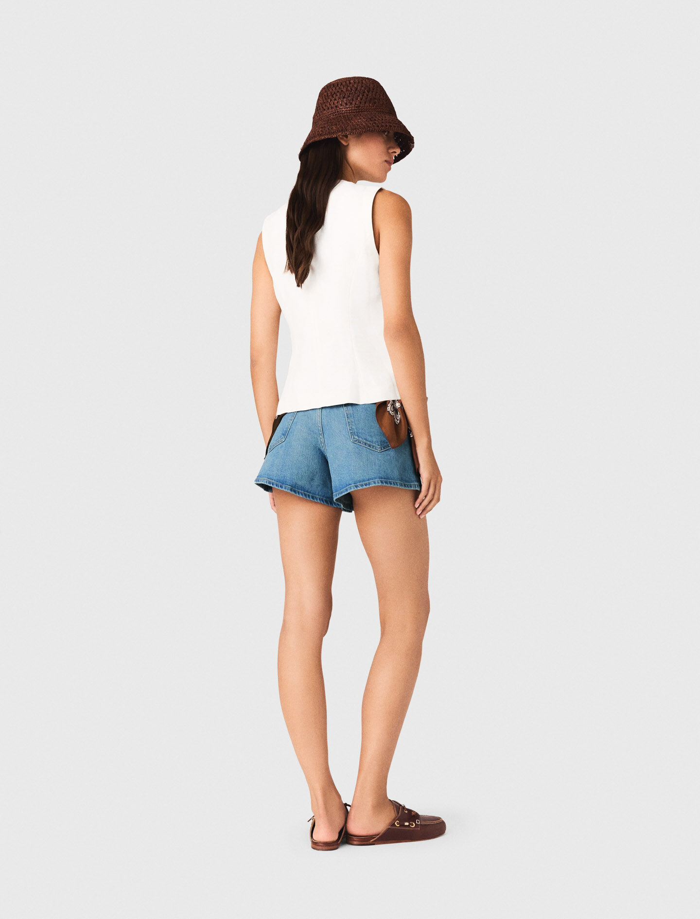 Embroidered Linen-Blend Jacket
