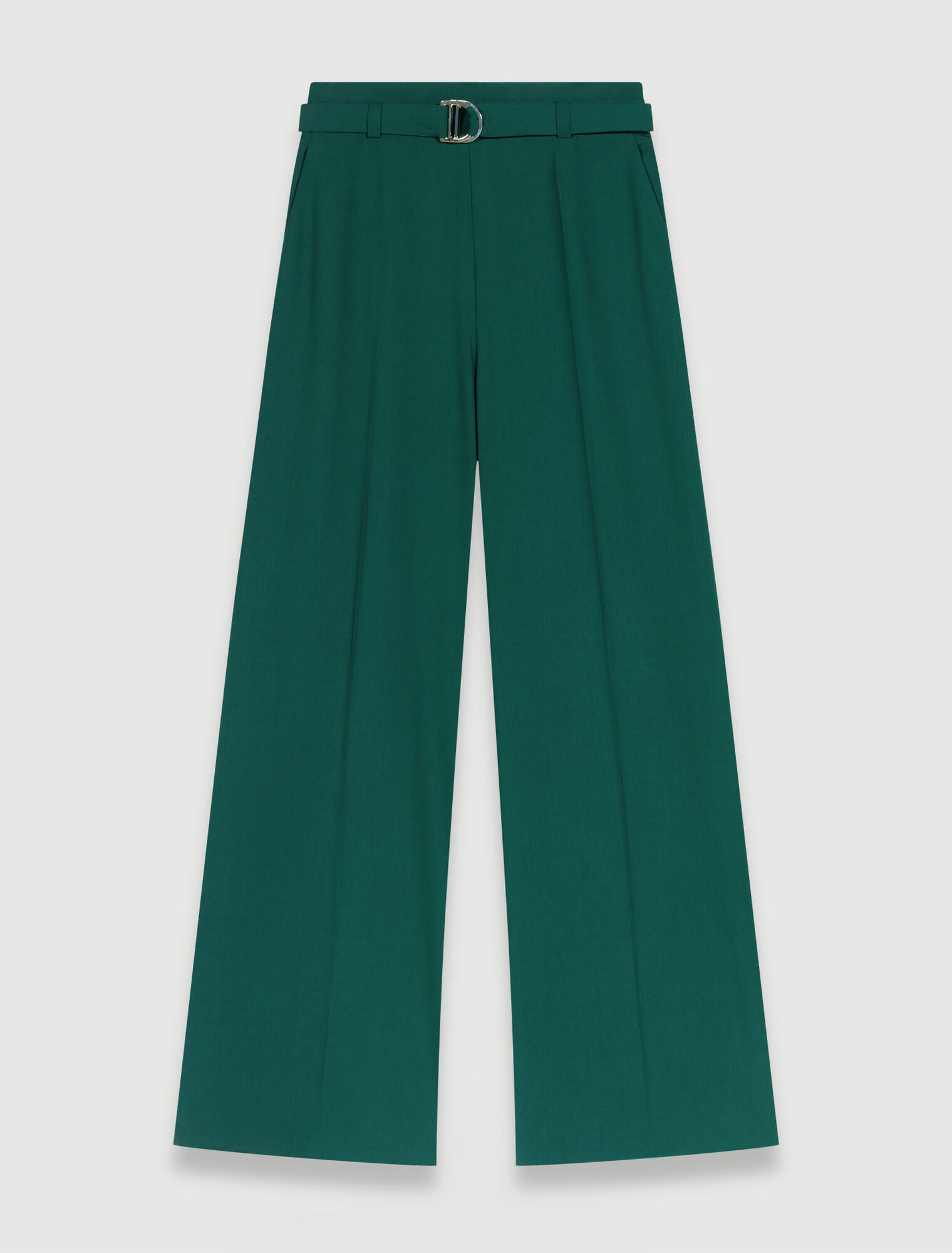 Wide-leg suit trousers