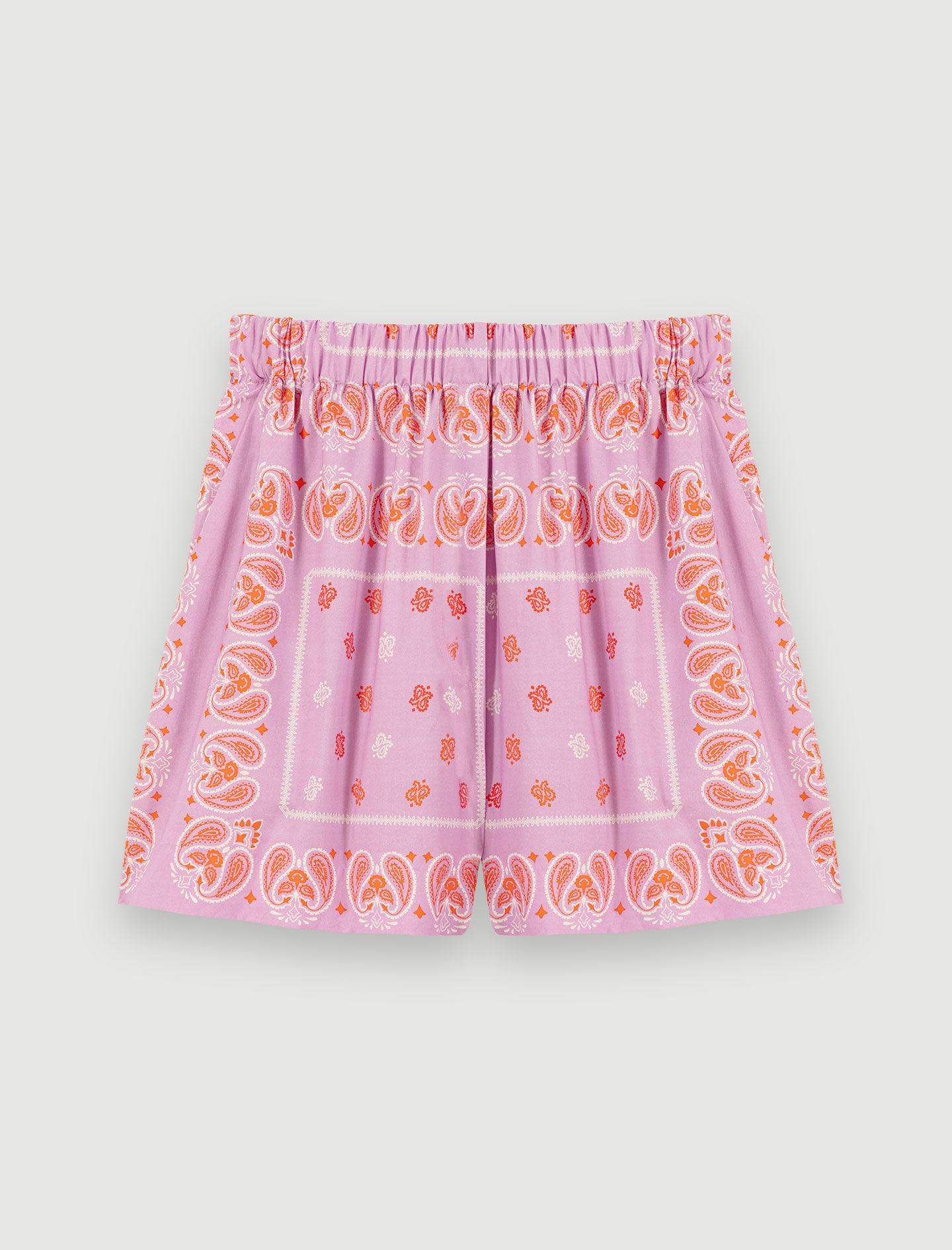 ♡ psjjlh♡ Paisley print shorts Pink For Women | Maje