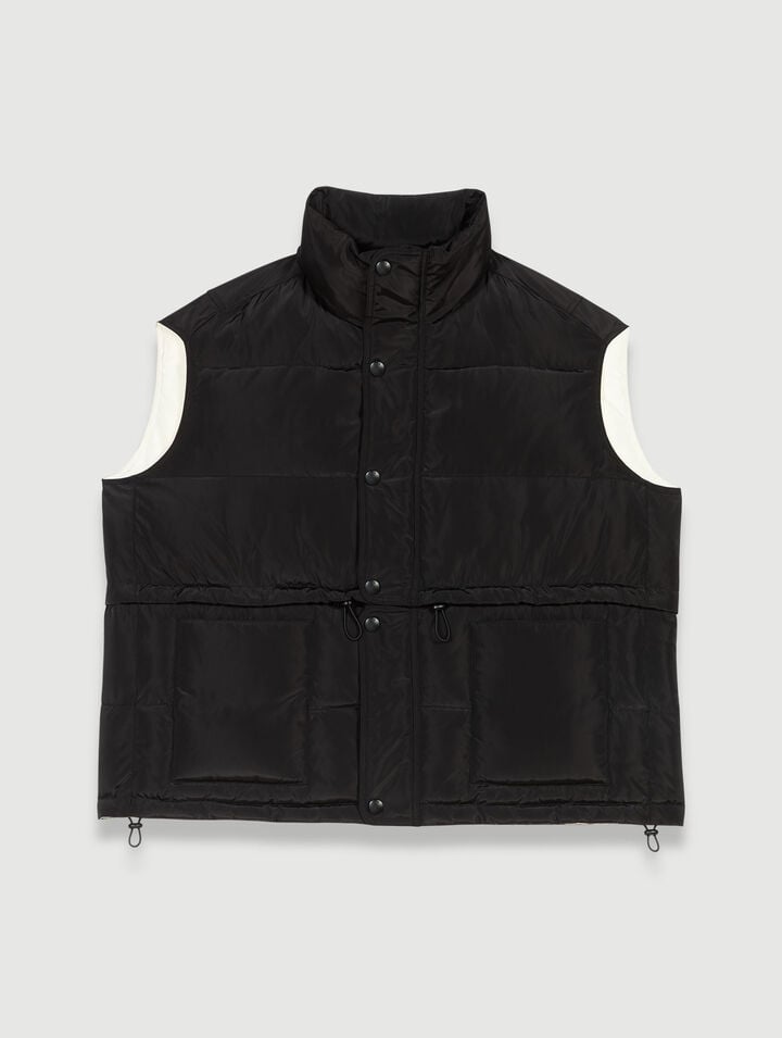Sleeveless puffer jacket