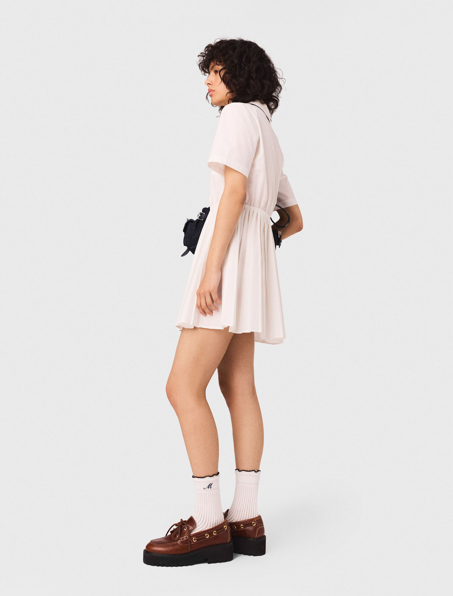 Short-sleeved shirt dress