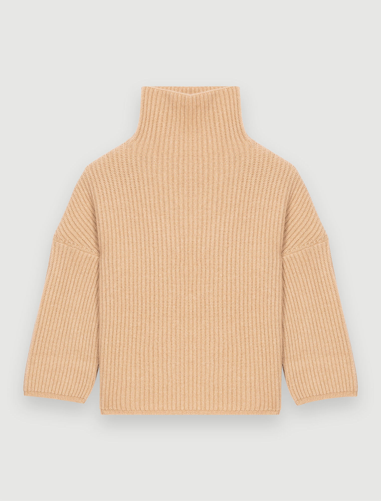 Oversized alpaca turtleneck pullover