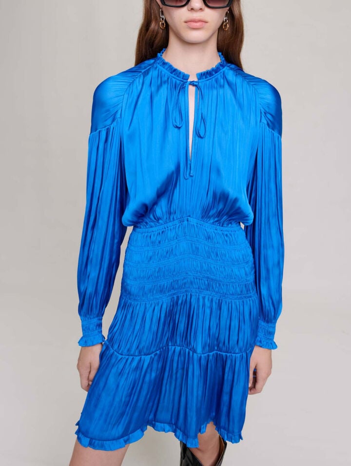 Blue smocked dress
