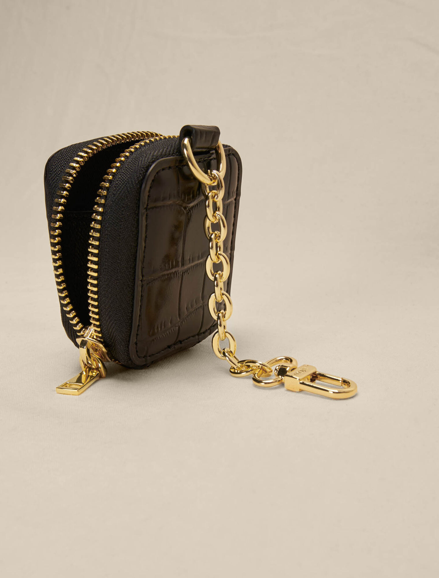 Embossed leather purse