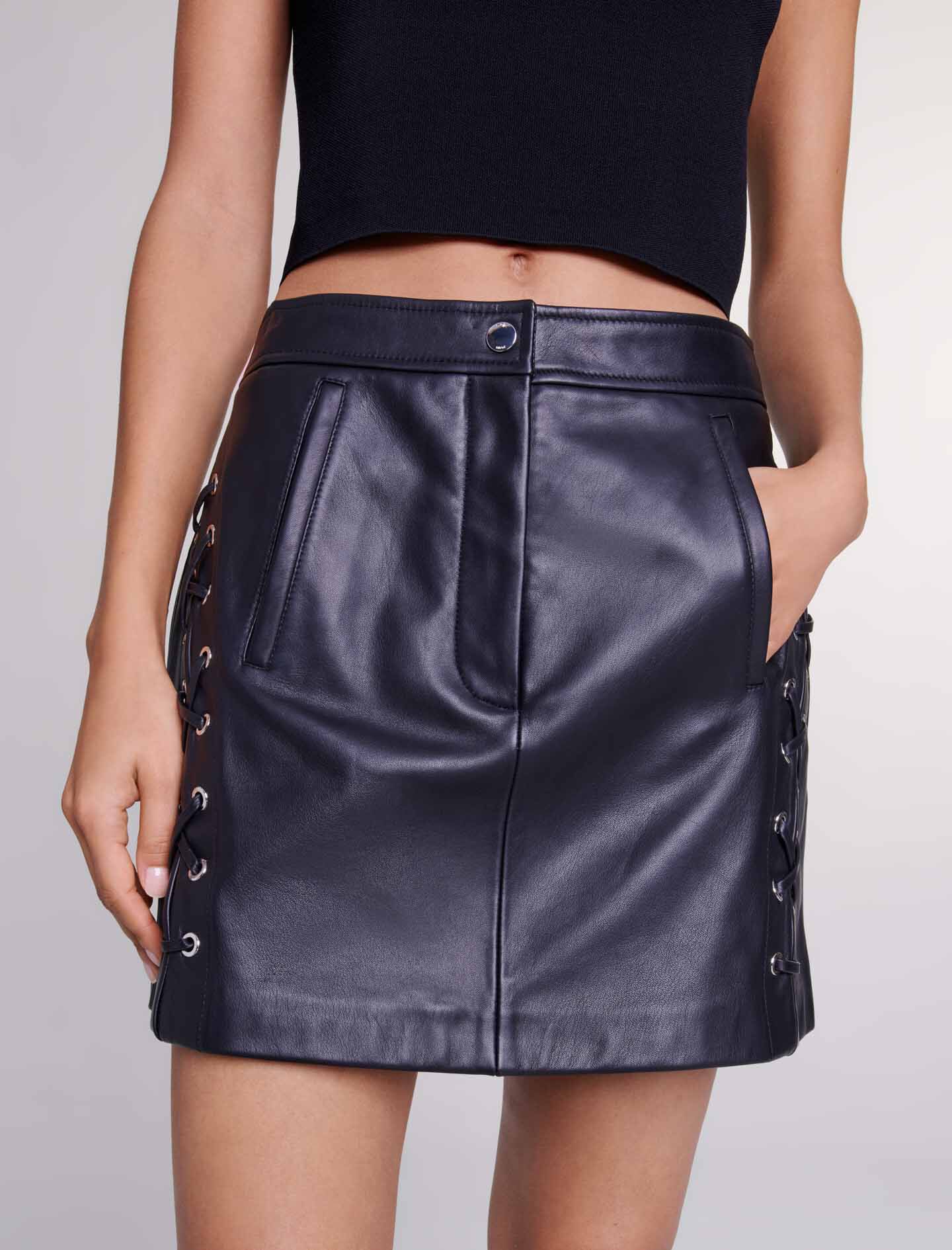 豪華 Short skirt leather スカート