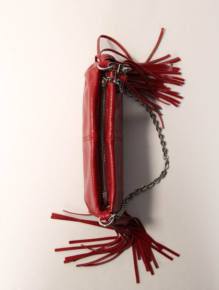 Miss M Pouch patent leather clutch