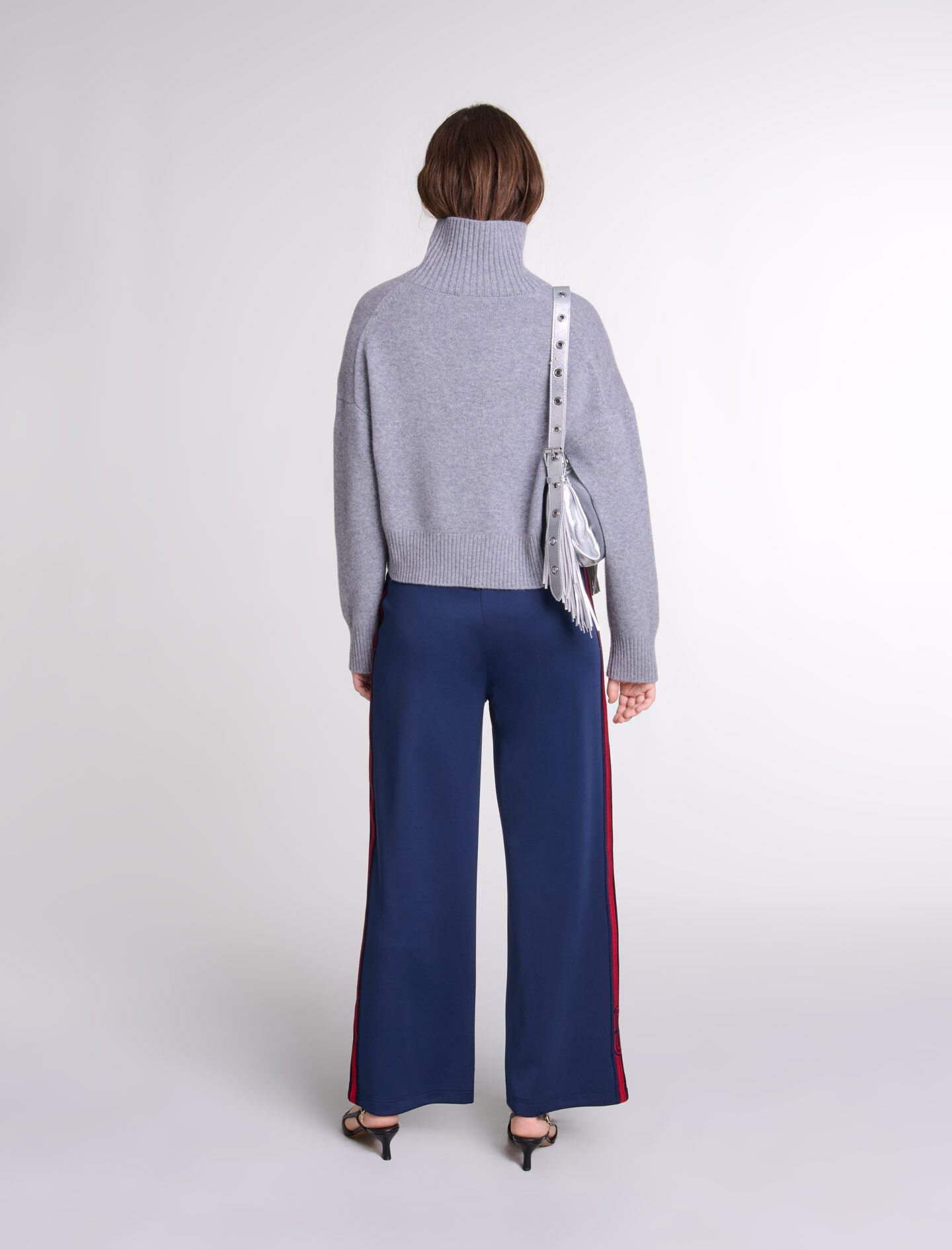 Striped trousers Blue For Women | Maje
