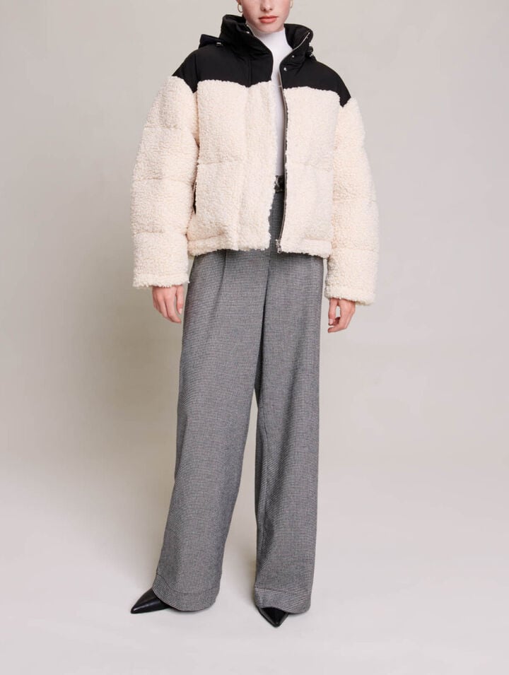 Bicolour padded jacket