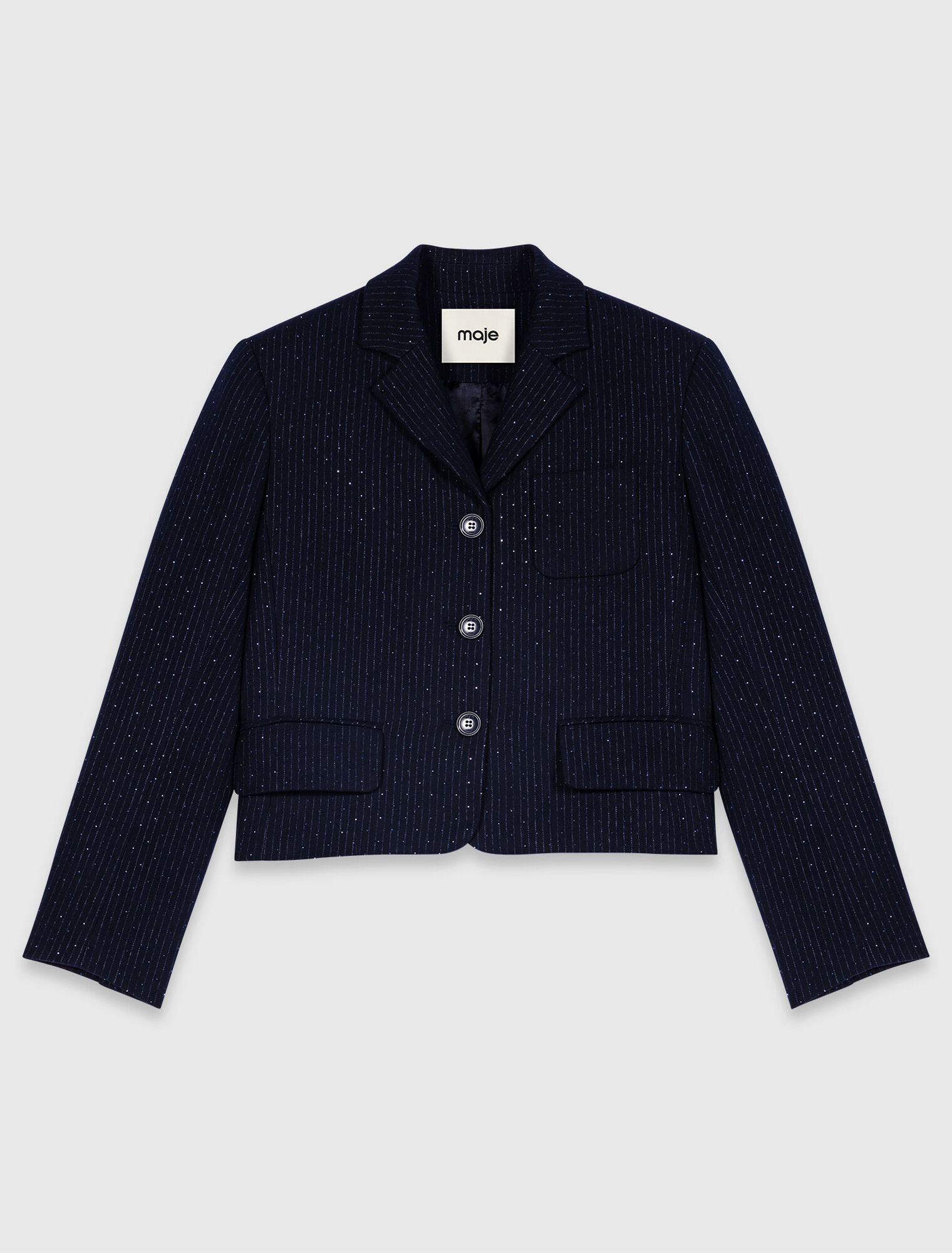 Cropped suit jacket
