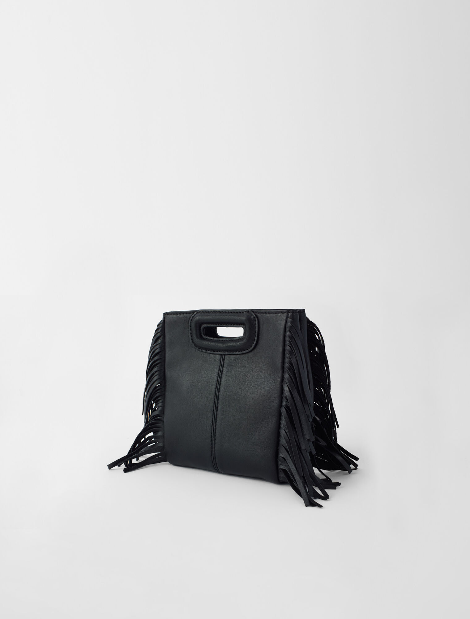 Leather bag with chain strap