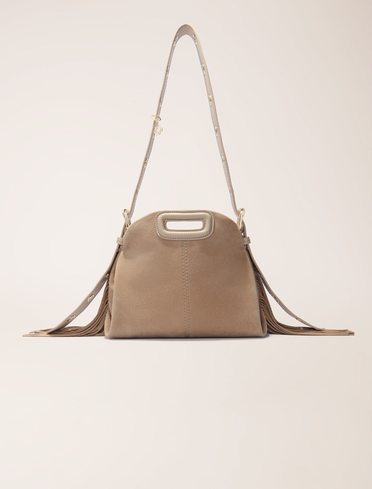 Miss M mini suede bag Brown For Women | Maje