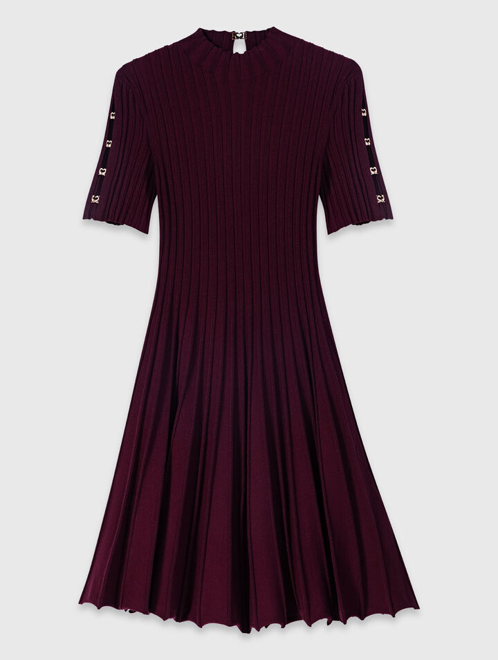 High-neck short skater dress