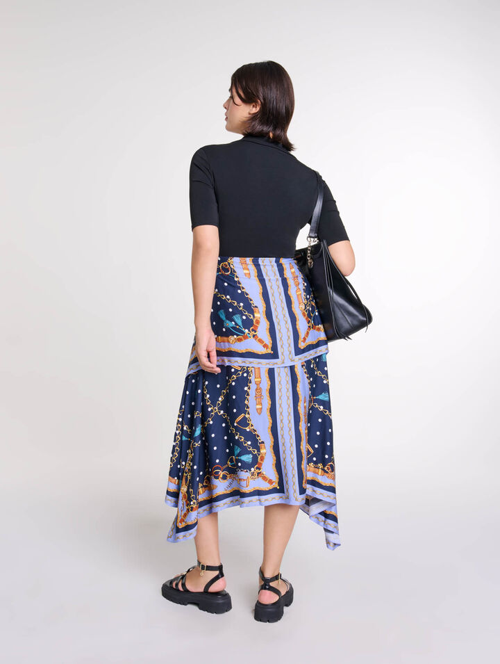 Illusion effect patterned dress 