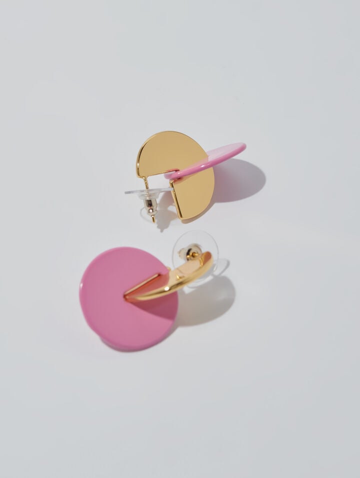 Enameled earrings