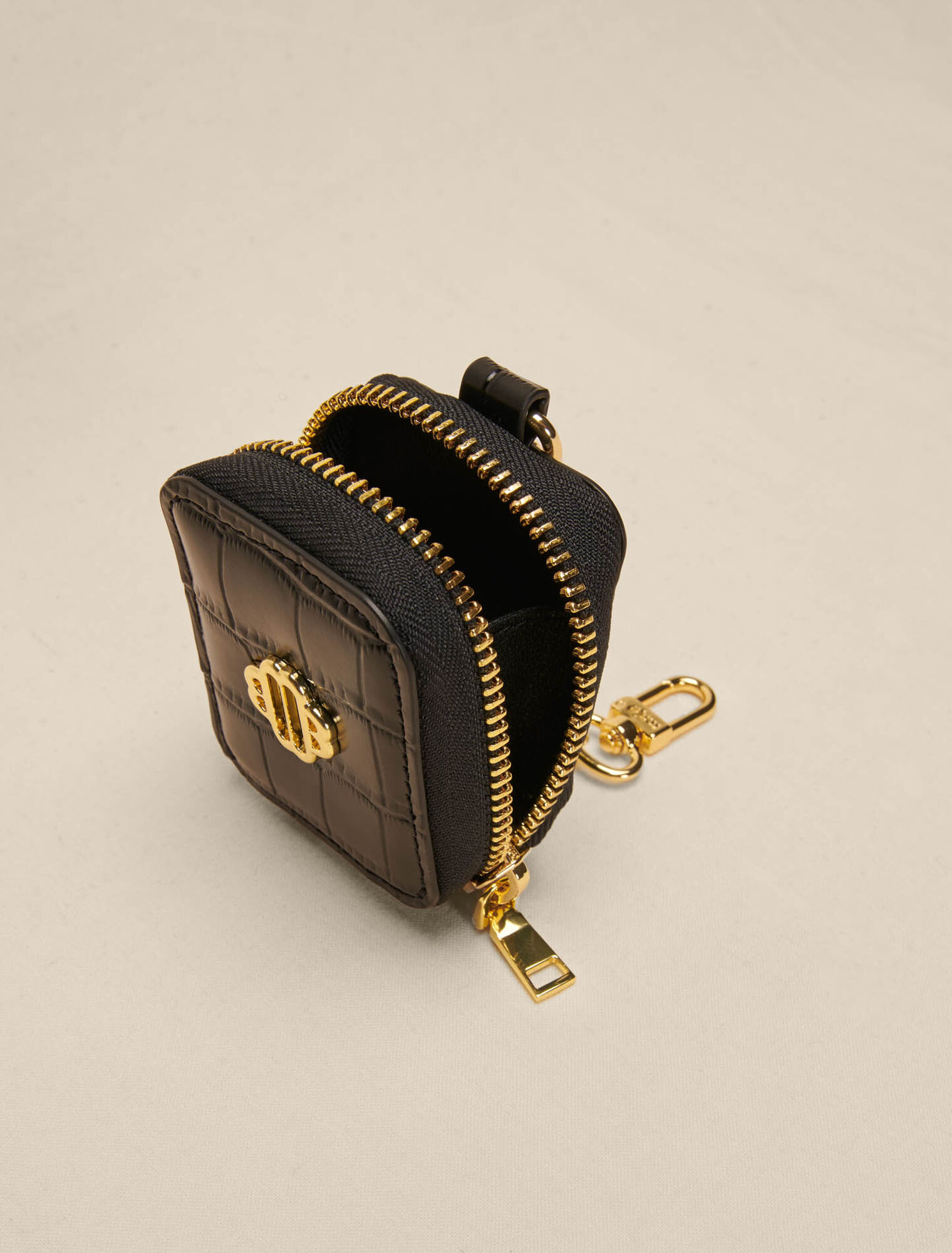 Embossed leather purse