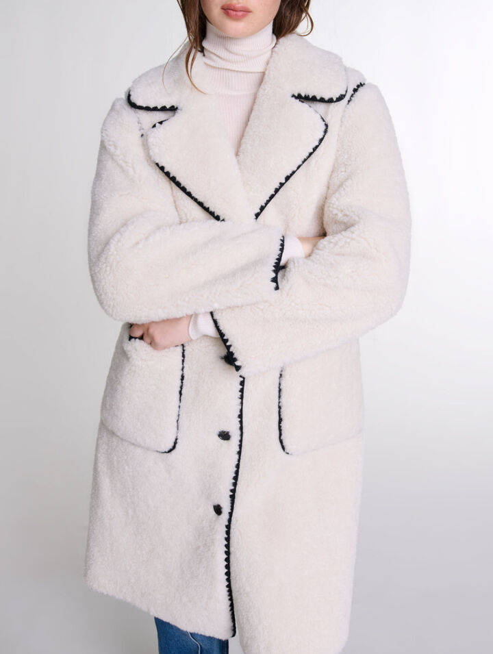 Mid-length fleece coat