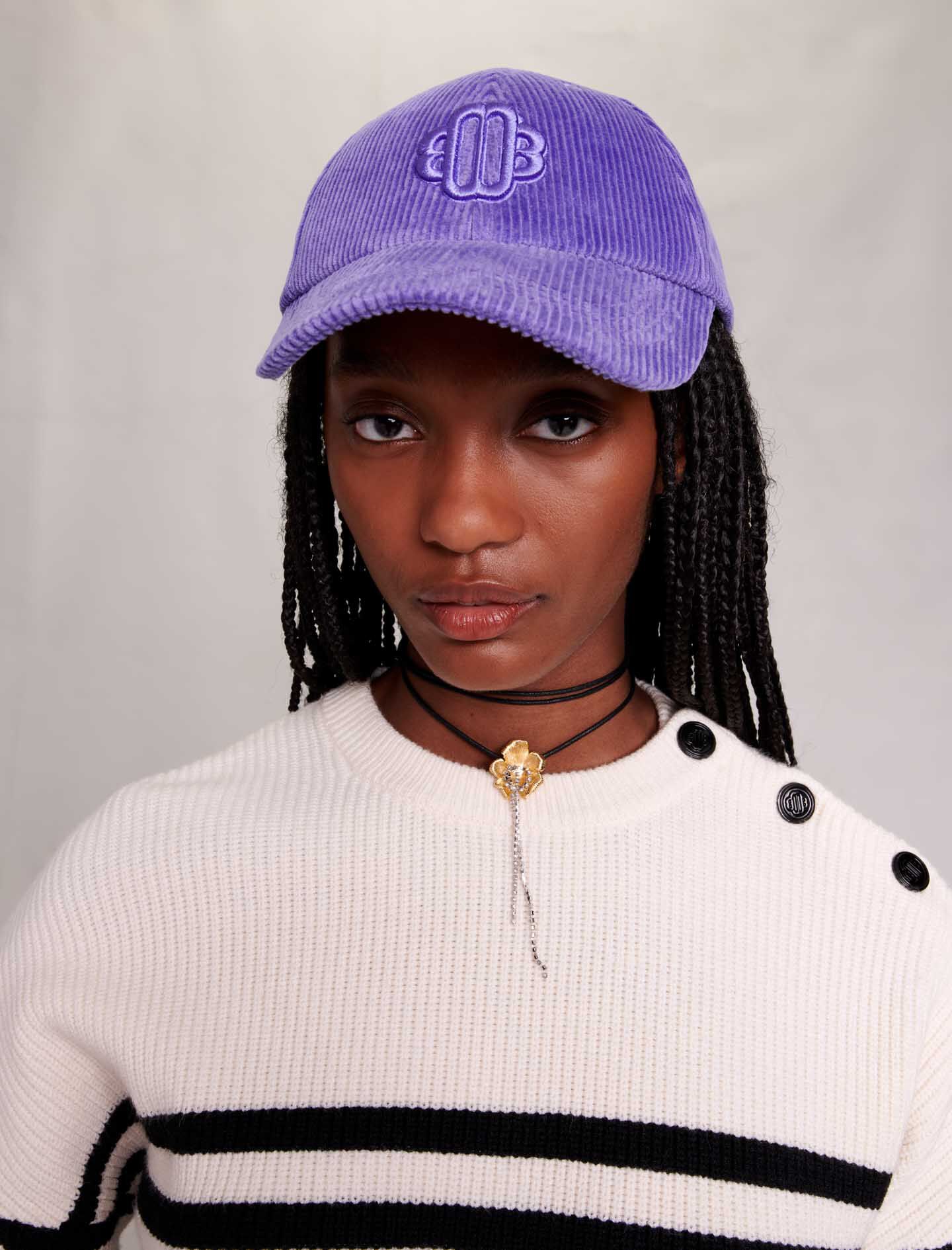 Striped knit sweater Ecru For Women | Maje