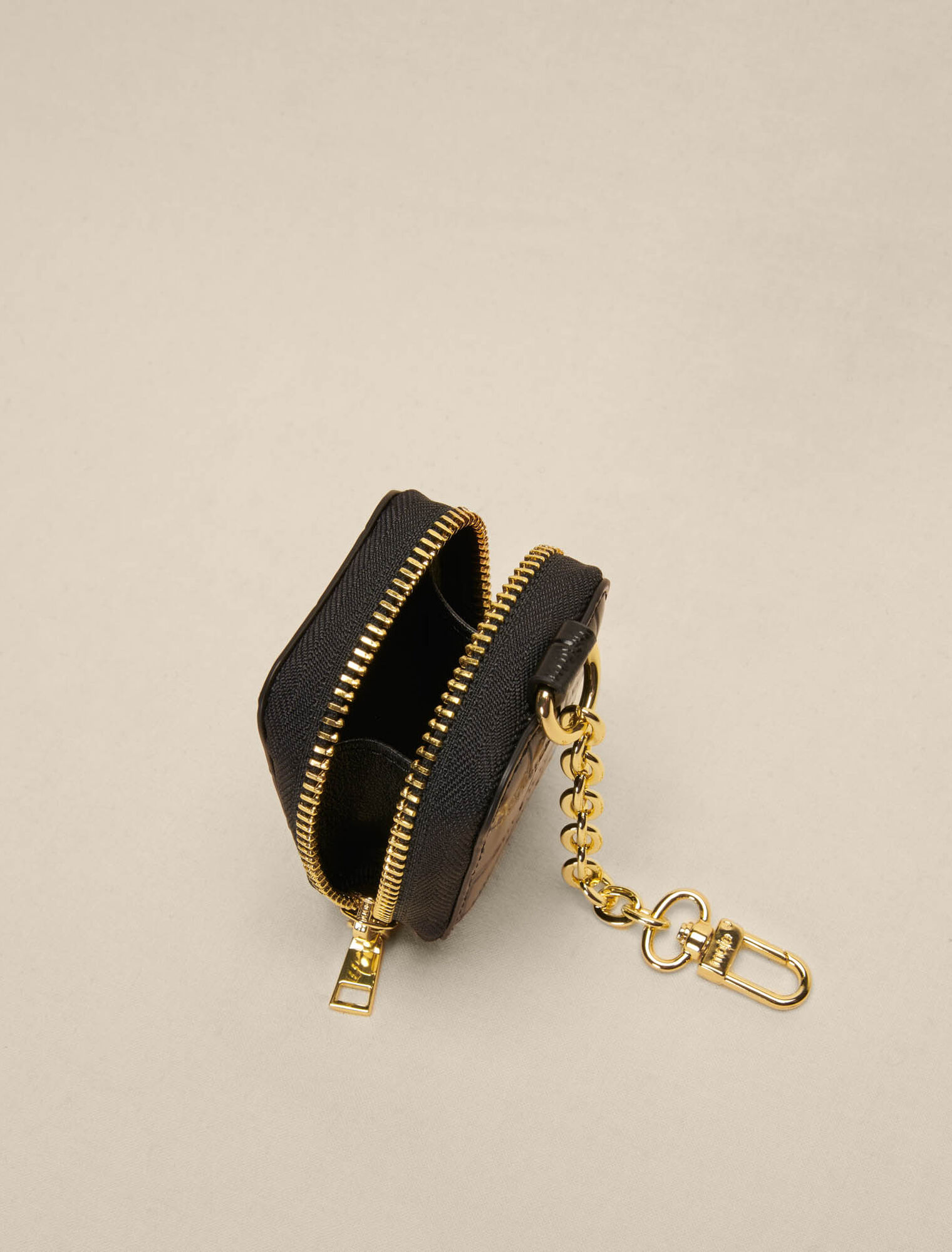Embossed leather purse