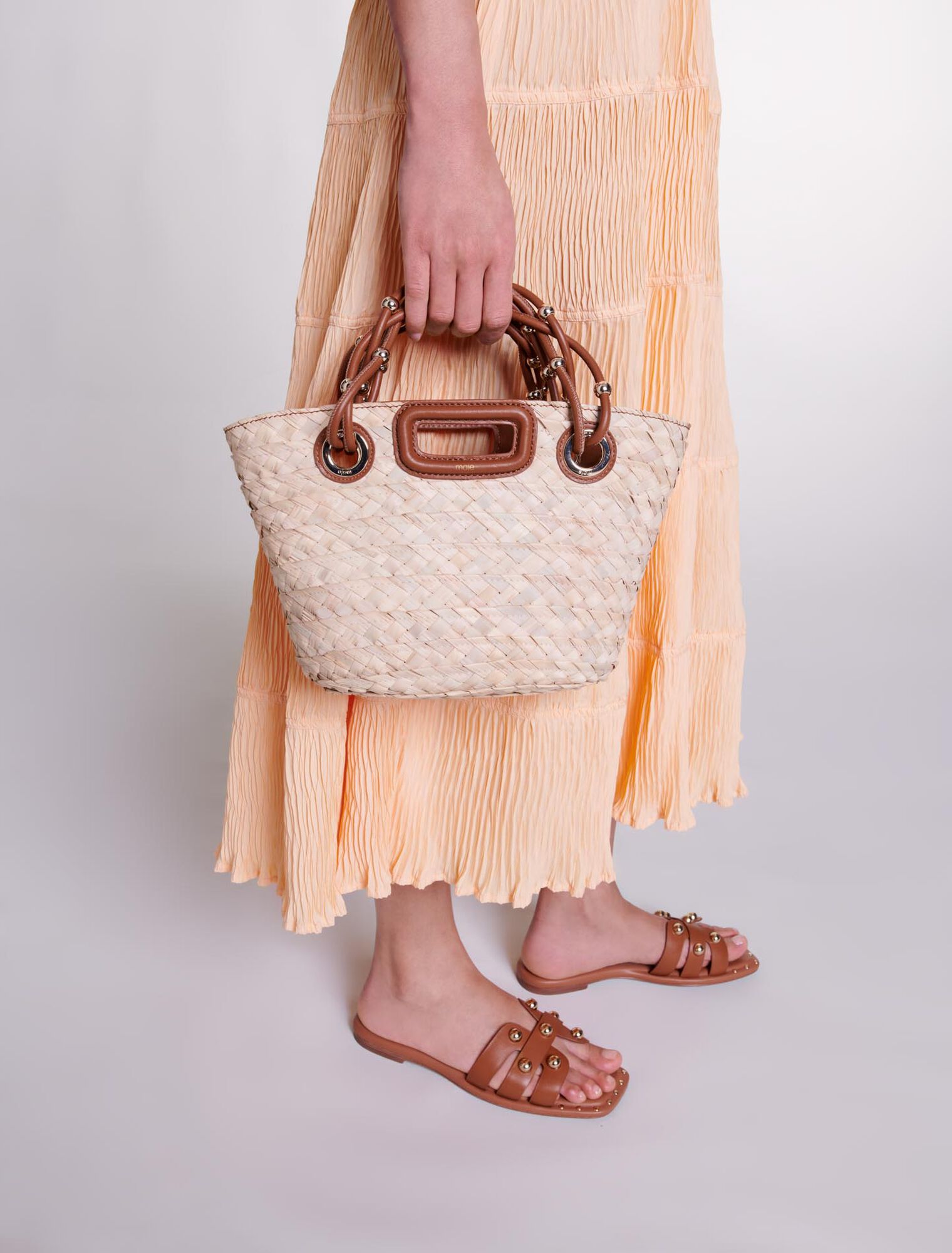 Pleated maxi dress