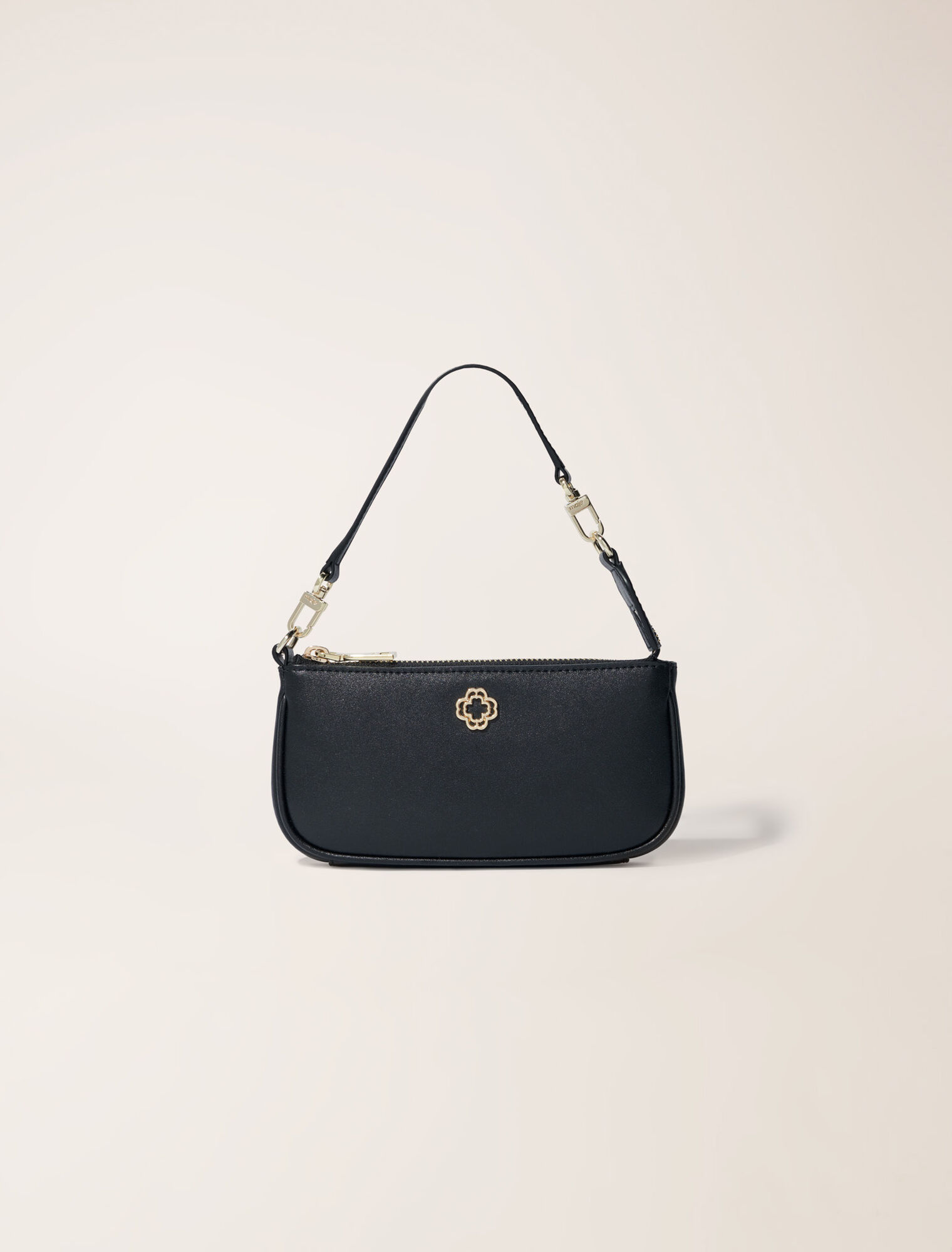 Small leather clutch bag