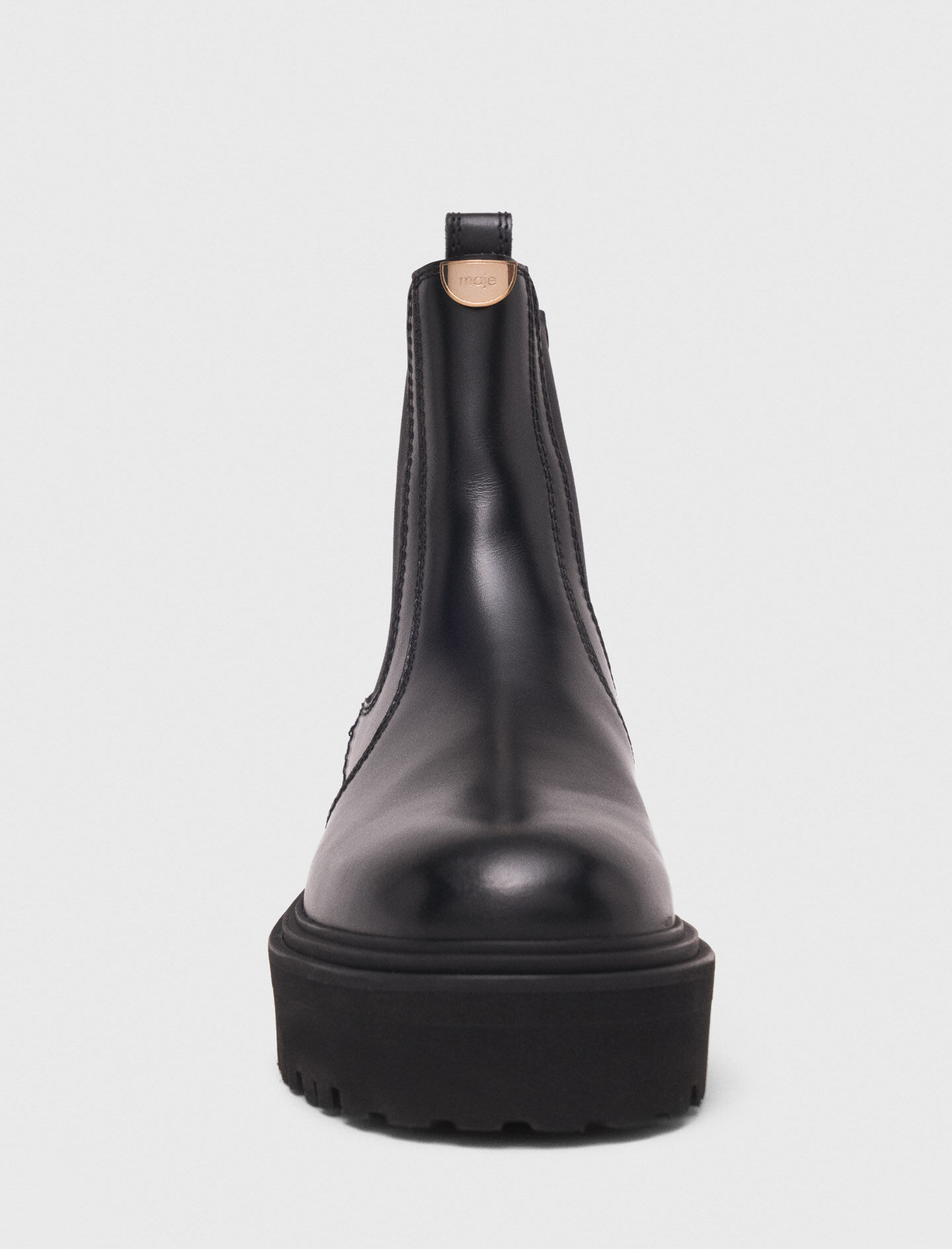 ちょぉページ Chelsea boots Black / Gray For Women | Maje