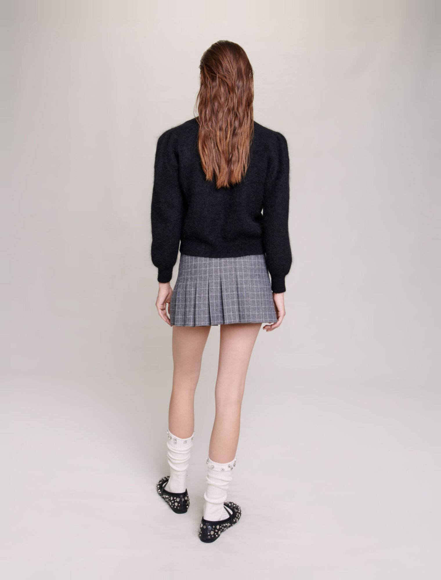 Wool and mohair cardigan