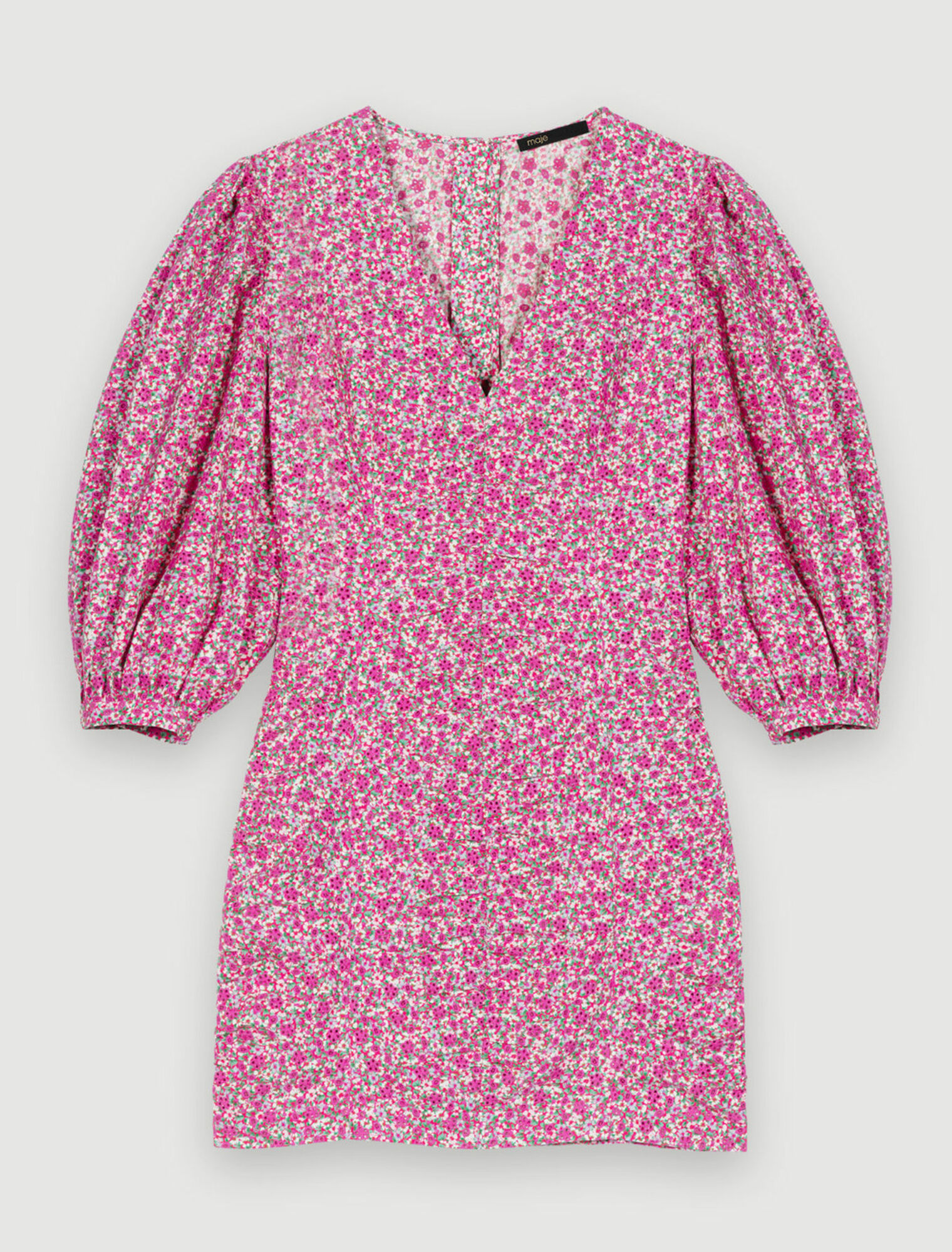 Floral print short dress
