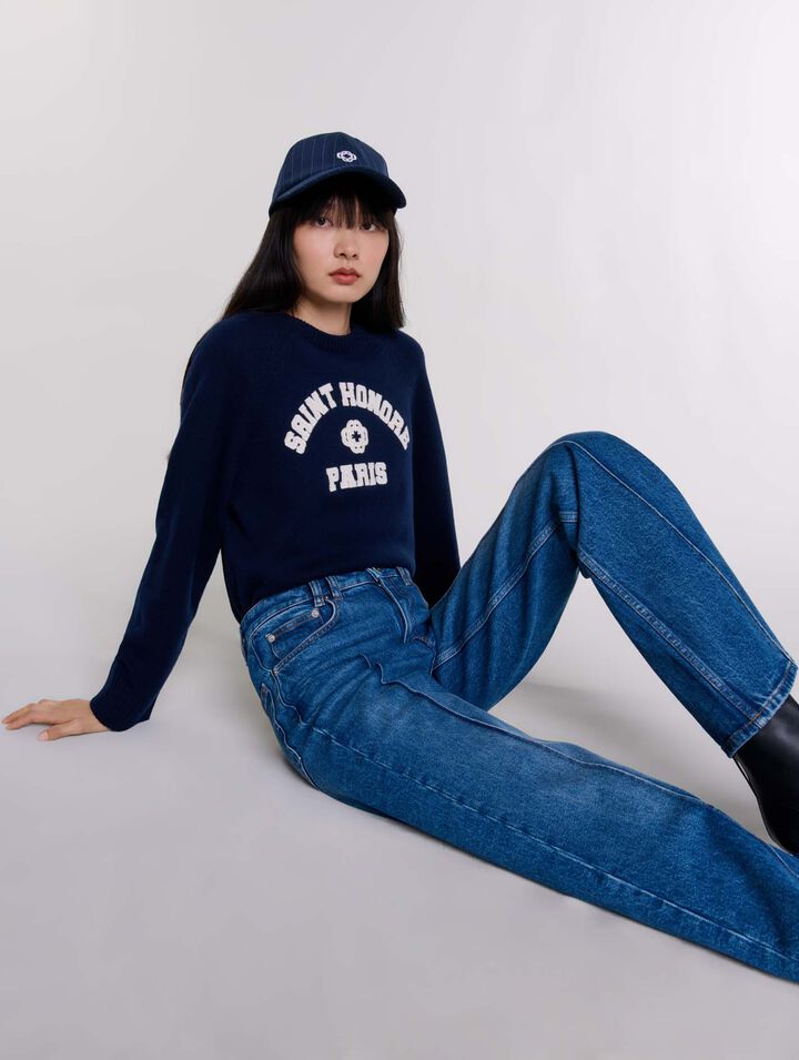Straight-leg jeans